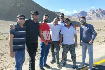 CRC Sales team enjoying trip to Lay Ladakh with Channel Partner in Sep. 2019