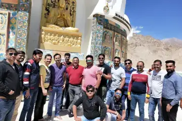 CRC Sales team enjoying trip to Lay Ladakh with Channel Partner in Sep. 2019