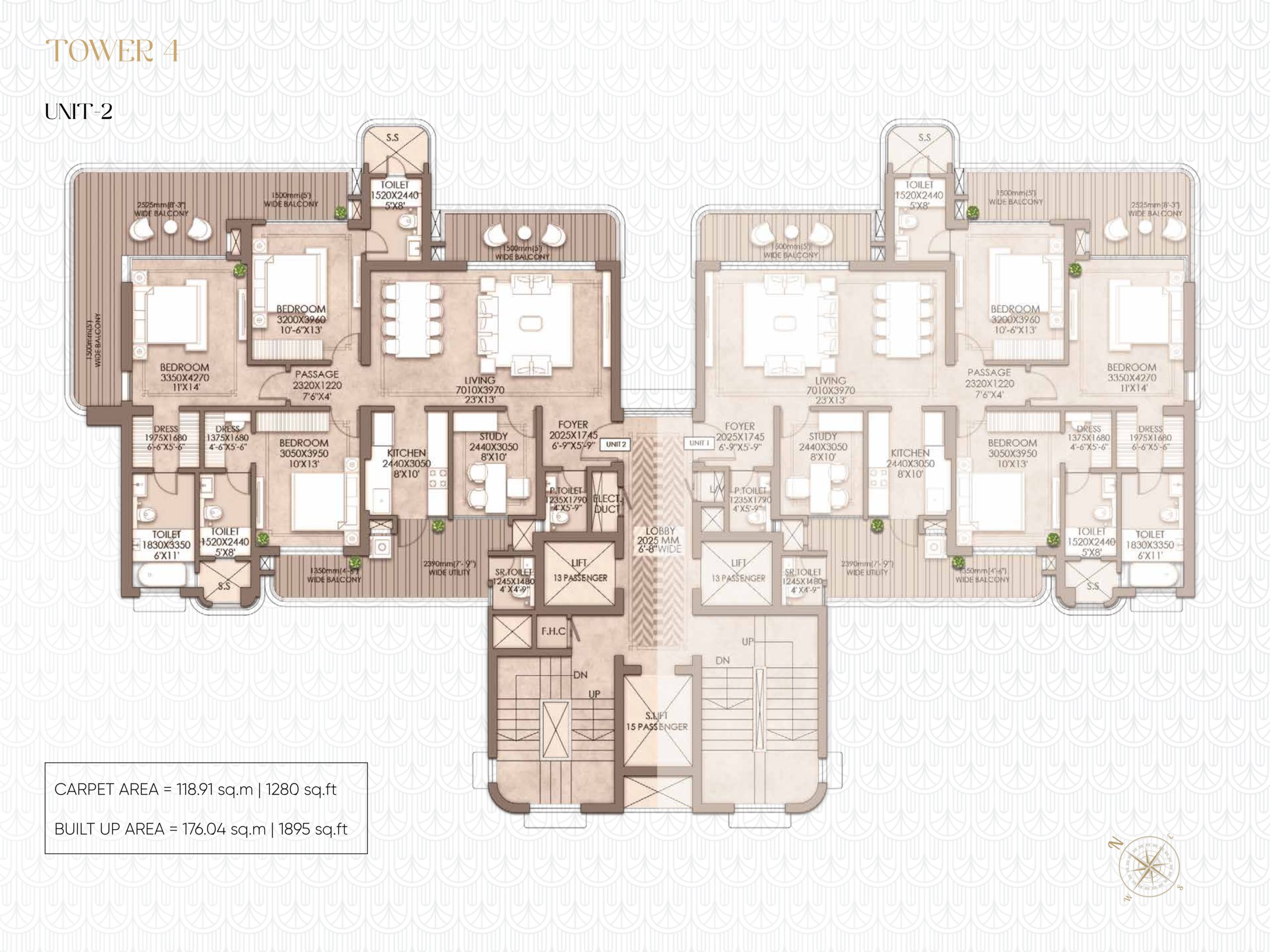 Tower 4A Typical Floor Plan Modal